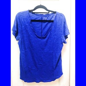 Banana Republic Malibu Tee Scoopneck Heathered